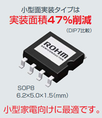 小型面実装パッケージもラインアップ！